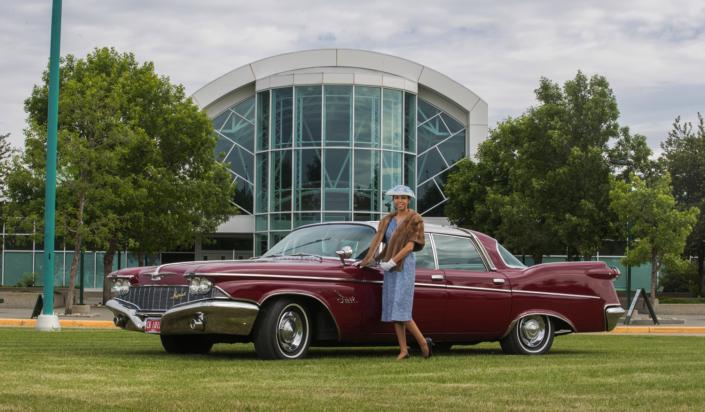 1960 Imperial in front of the Reynolds-Alberta Museum