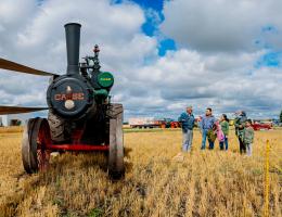 Bringing in the Harvest at Reynolds Museum.